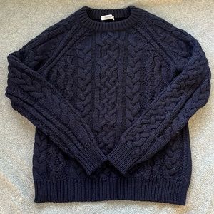 Valentino Mens Navy Wool Sweater Size Small